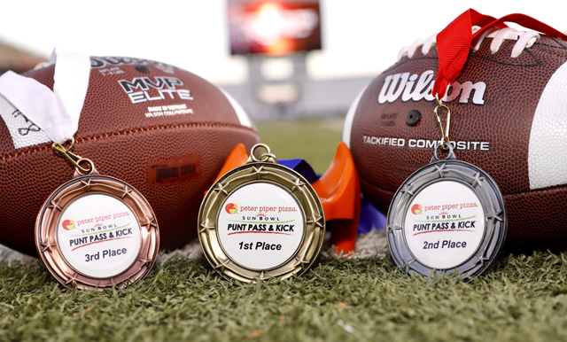 PETER PIPER PIZZA SUN BOWL PUNT PASS & KICK AWARDS WINNERS WITH TICKETS AND MORE